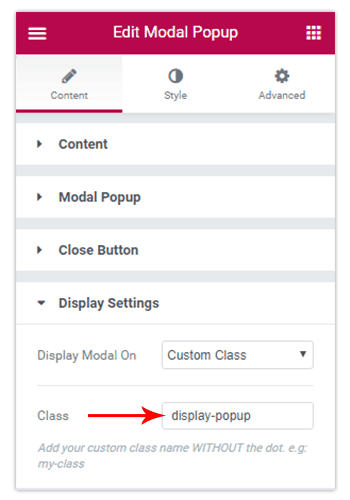 How to Open a Modal Popup from Another Widget? – Elementor Addons