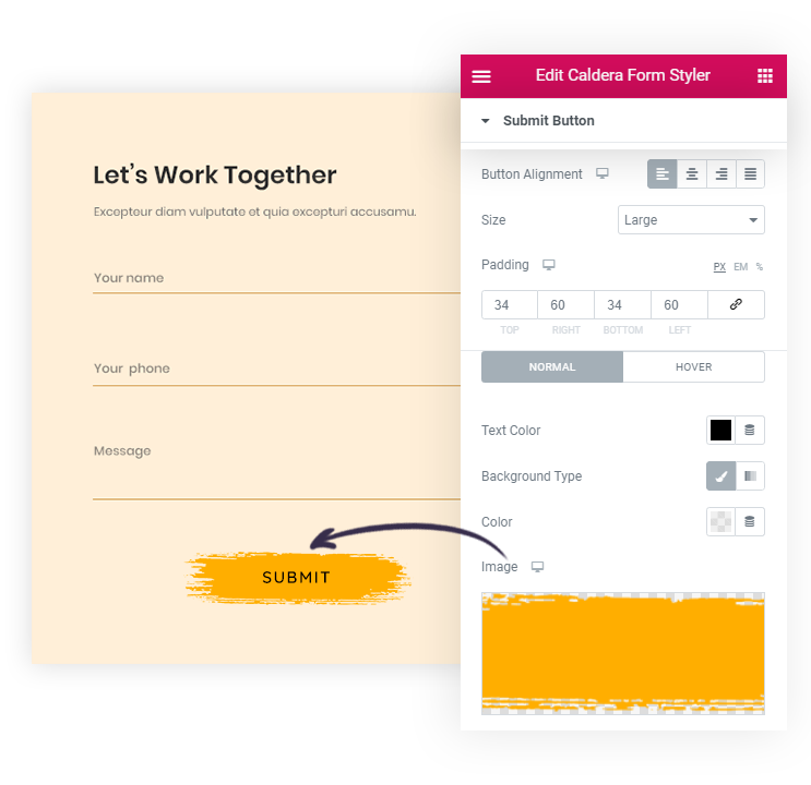 Form Button Design Background Caldera Form Styler