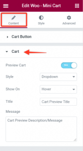 Woo – Mini Cart Widget