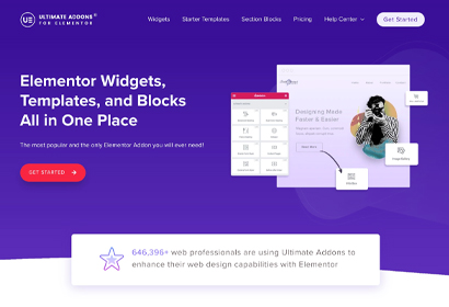 Ultimate Elementor Home Page