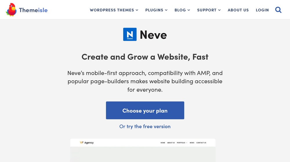 Neve WordPress theme