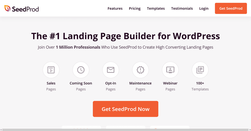SeedProd homepage