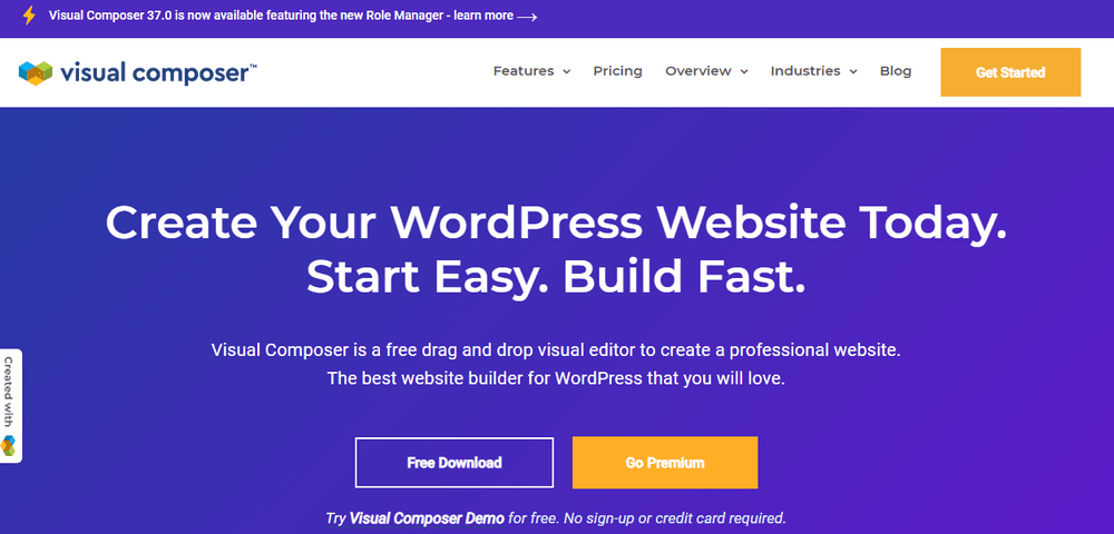 Visual Composer website