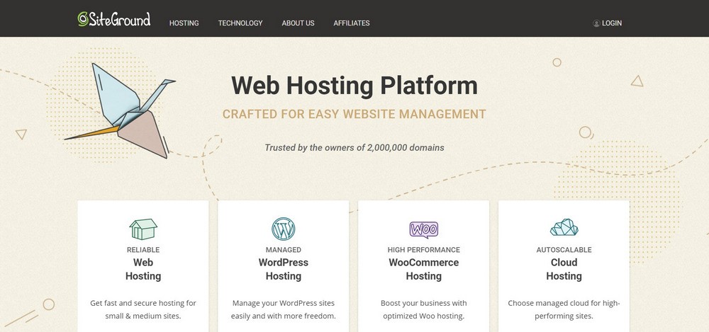 SiteGround web hosting