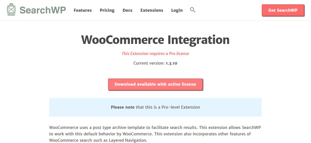 searchwp woocommerce extension
