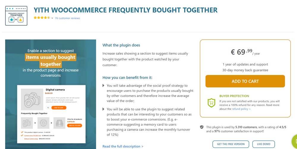 yith frequently bought together woocommerce extension