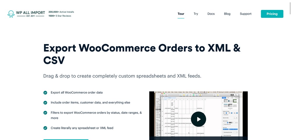 WP ALL Import Export WooCommerce Orders to XML plugin