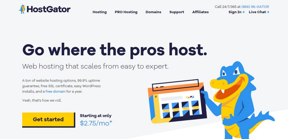 HostGator hosting services