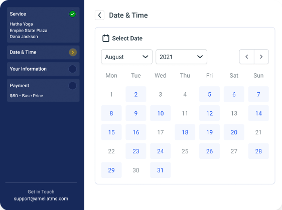 Ameila Booking Plugin