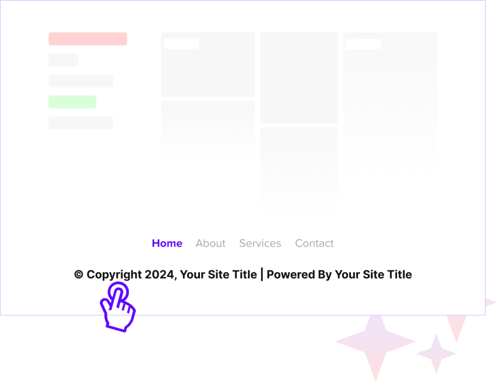 AutoUpdate Website Copyright Text