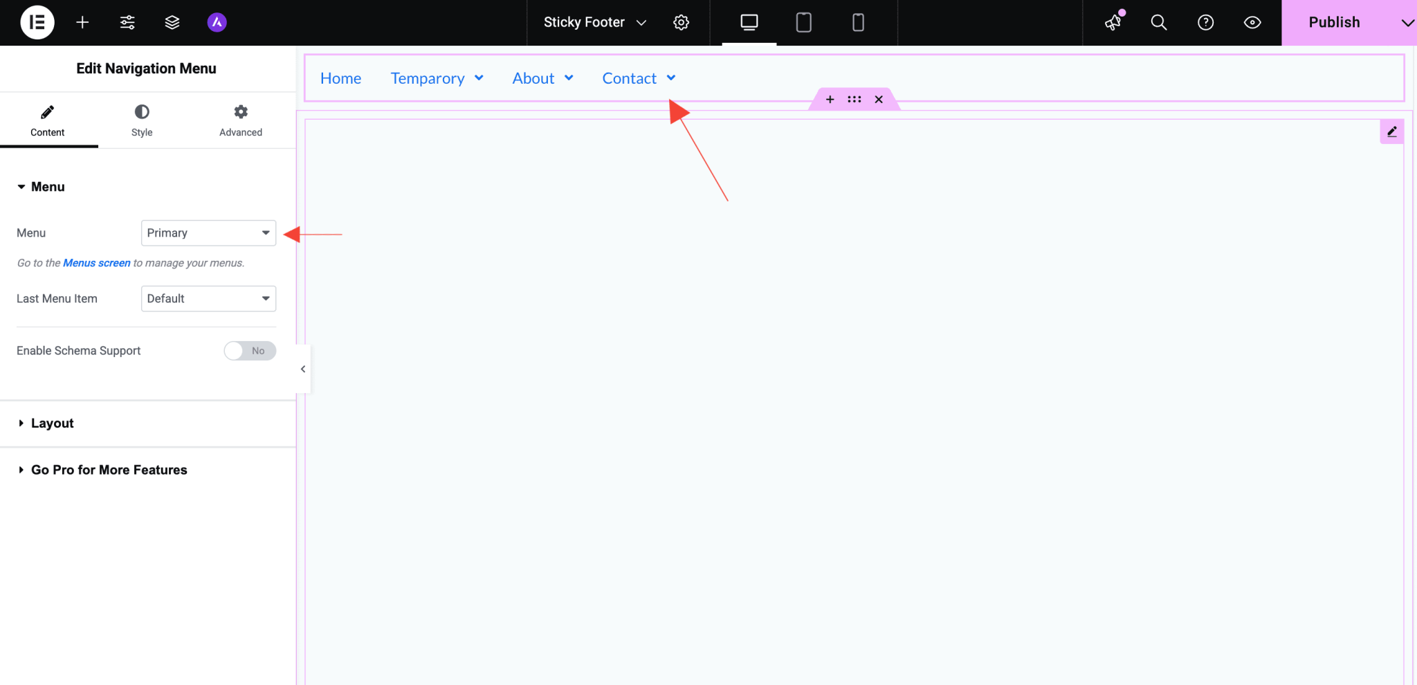 Navigation Menu