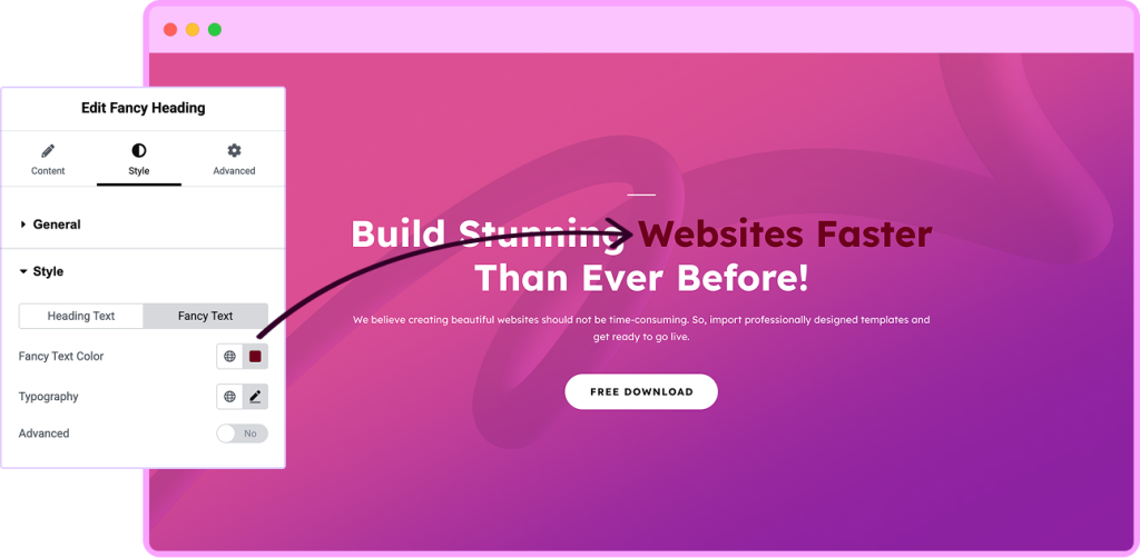 Elementor Fancy Heading Widget – Ultimate Addons for Elementor