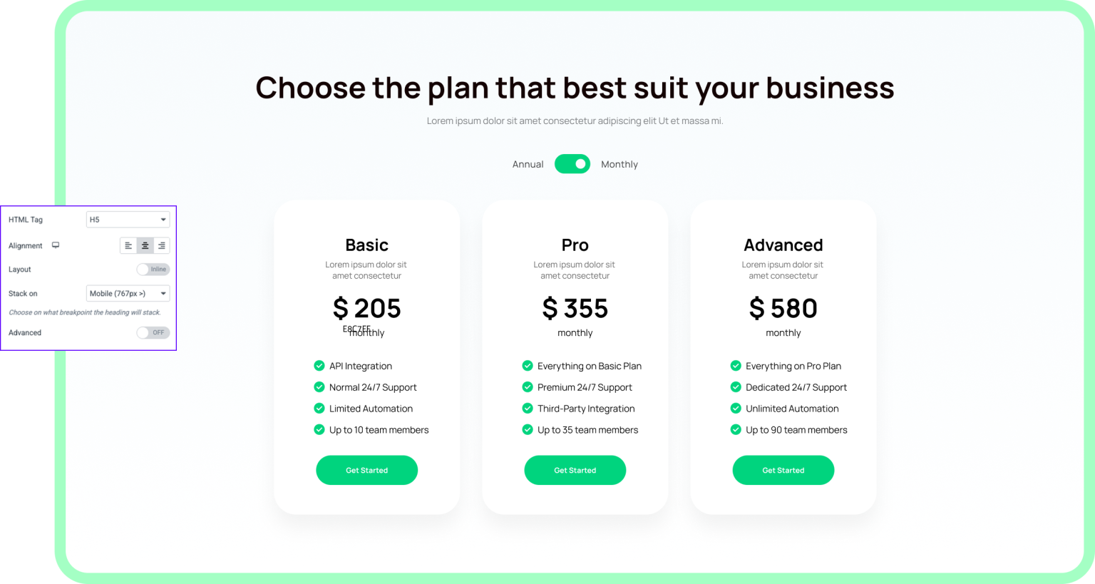 Elementor Content Toggle Widget - Ultimate Addons for Elementor