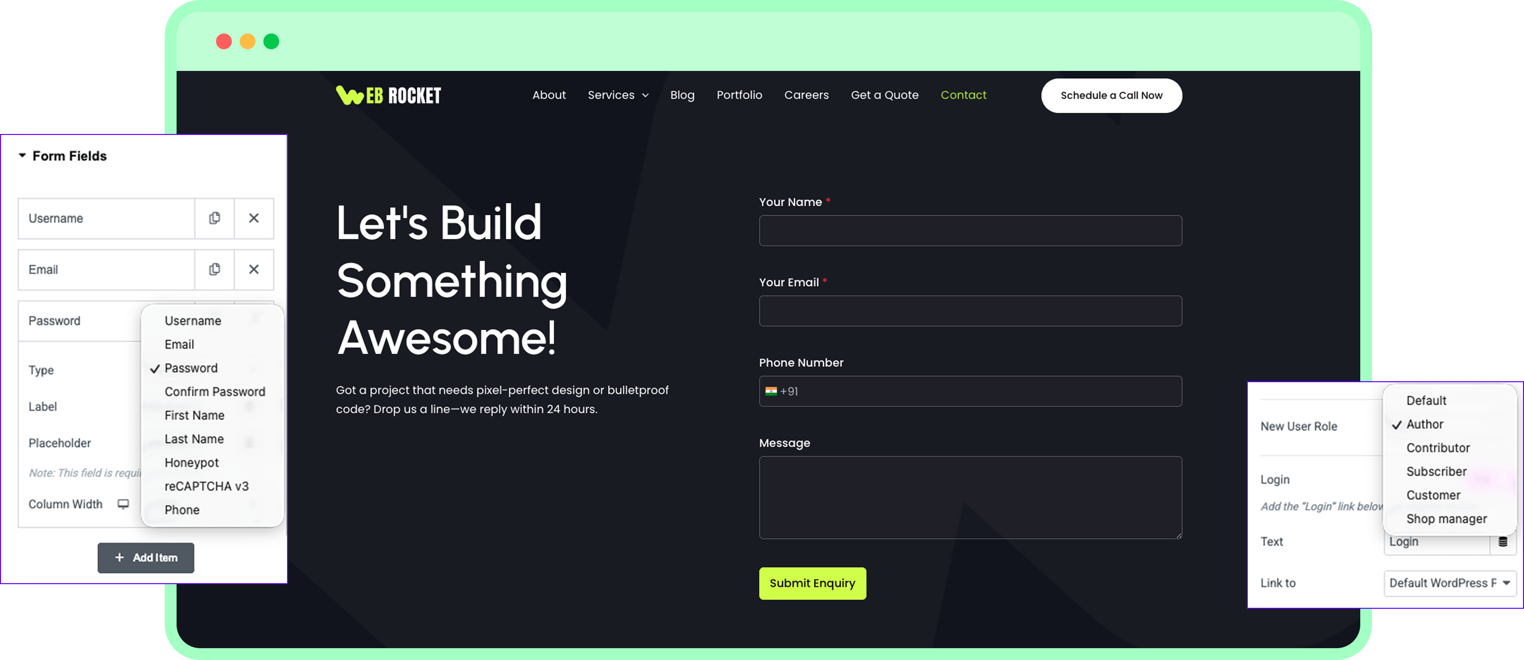 User Role And Input Control​
